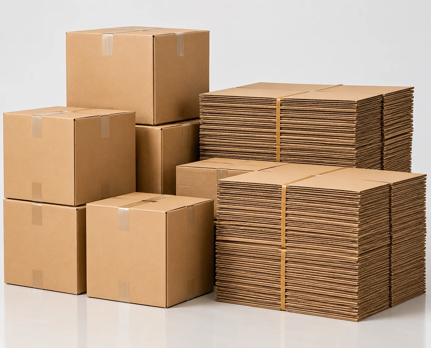 Các loại thùng carton và tấm bìa carton phục vụ đóng gói