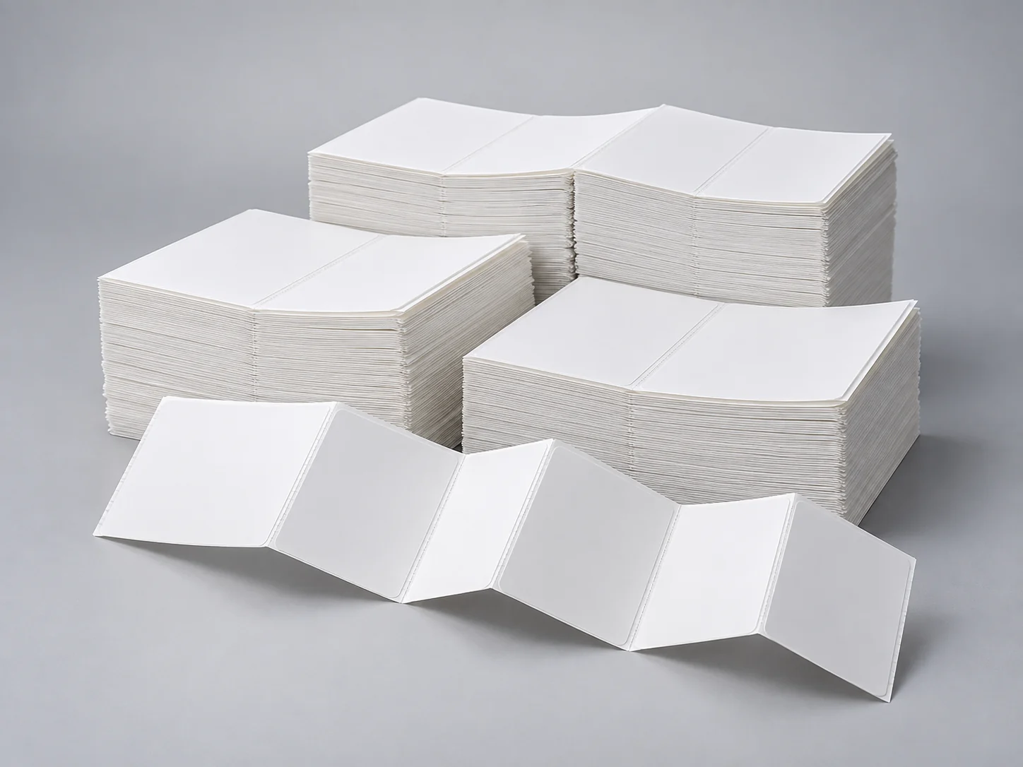 Hình minh họa giấy in nhiệt dạng tệp xếp zíc zắc